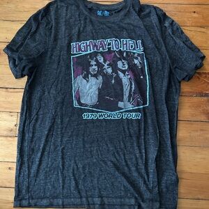 ☀️3/$25 Lucky Brand Men's AC/DC Highway To Hell Short Sleeve Shirt xxl